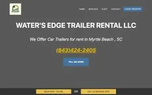 Water’s Edge Trailer Rental LLC website