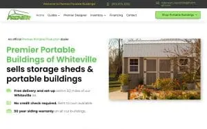 Coastal Buildings & Trailers of Whiteville website