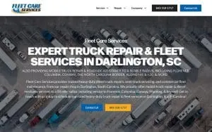 Fleet Care Services website