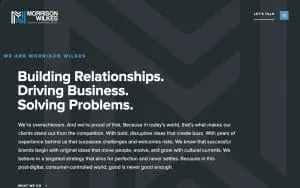 Morrison Wilkes Creative Marketing Group website