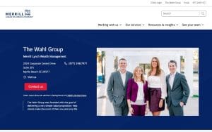 Merrill Lynch Financial Advisor Douglas Wahl