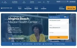 Virginia Beach Mental Health Center at Sandstone Care website