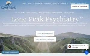 Lone Peak Psychiatry ℠ - Ketamine Treatment Center website
