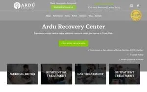 Ardu Recovery Center website