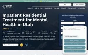 Corner Canyon Health Centers | Residential Program Facility website