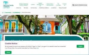 Children's Hospital Heliport website
