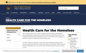 Health Care for the Homeless