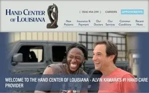 Hand Center of Louisiana website