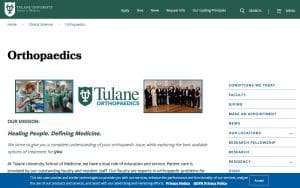 Tulane Orthopedic Surgery