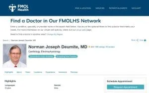 Norman Joseph Deumite, MD website