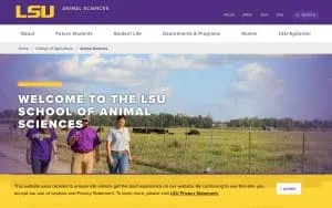 LSU School of Animal Sciences website