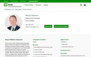William Sessoms - TD Wealth Relationship Manager