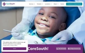 Care South Medical & Dental website