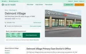 Oak Street Health Delmont Village Primary Care Clinic website