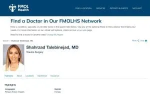 Shahrzad Talebinejad, MD website