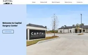 Capital Surgery Center website