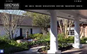 Hanemann Plastic Surgery website