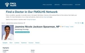 Jasmine Nicole Jackson Spearman, NP