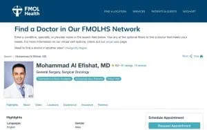 Mohammad Al Efishat, MD website
