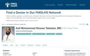Asif Mohammed Rizwan Talukder, MD website