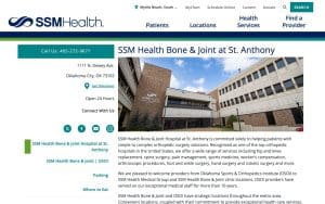 SSM Health Bone & Joint Hospital at St. Anthony – Oklahoma City
