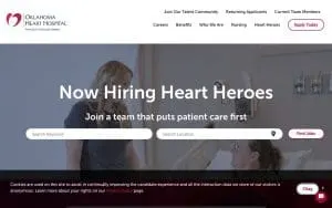 Oklahoma Heart Hospital Careers website