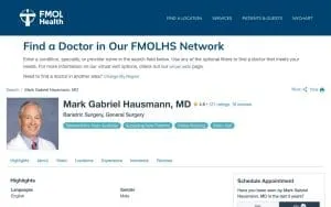 Mark G. Hausmann, MD website