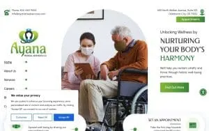 Ayana Medical Services website