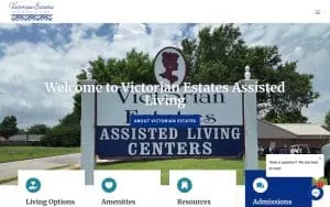 Victorian Estates Assisted Living website