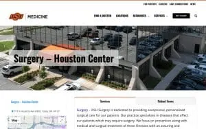 OSU Surgery - Houston Center website