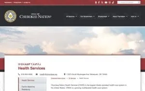 Cherokee Nation Outpatient Health Center website