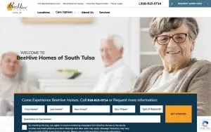 BeeHive Homes of South Tulsa website