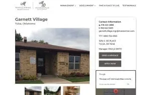 Garnett Village website