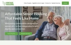 Vintage Housing website
