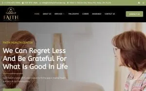 Faith Health Center website