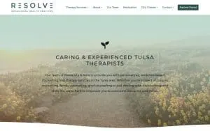 Resolve Behavioral Health Services, LLC website