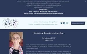 Behavioral Transformations, Inc., Sherry Reaves, LCSW