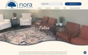 nora Mental Health Tulsa website