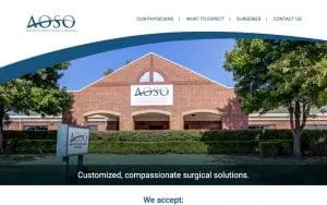 Advanced Outpatient Surgery of Oklahoma website