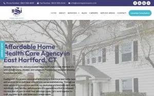 Nursing Services Inc. of Hartford website