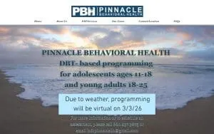 Pinnacle Behavioral Health of Hartford website