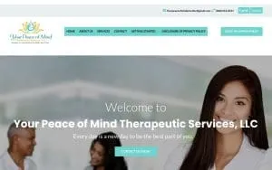 Your Peace of Mind Therapeutic Services LLC website