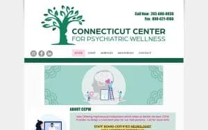 CT Centers for Psychiatric Wellness website