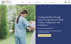 Dwell Senior Advisors website