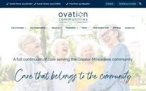 Ovation Communities website