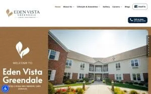 Eden Vista Greendale website