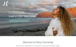 Hillary Counseling, LLC website