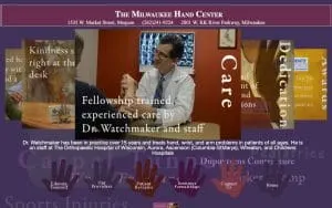 The Milwaukee Hand Center website