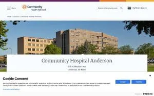 Community Hospital Anderson website