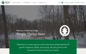 Oakwood Village Seasons website
